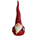 Santa Gnome Ceramic Statue Christmas Decor Figurine Holiday Collectible 12.5”