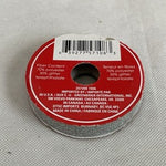 Christmas House Silver Glitter Ribbon 5/8 In x 12 Ft Crafts Gift Bows NIP