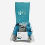 Salon Step Deluxe Beauty Footrest At-Home Pedicure Station LED Magnifier Fan NIB