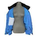 Women's Blue Waterproof Rain Jacket Size M Hooded Windbreaker Winter Sports NWOT