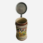 Vintage GERZ German Beer Stein Beer Stein with Statue Lid Lmtd Tankard Beer Mug