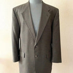 GIVENCHY Brown Black 2 Button Front Slim Dress Blazer Suit Jacket Sz 40R EXC