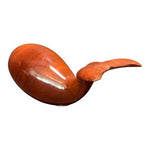 Hand-Carved Wooden Whale Sculpture Barbados Mahogany Polished Figurine 5.5"
