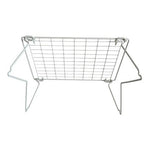 White Metal Wire Cabinet Shelf Riser 18x12x8" Kitchen Pantry Organizer VG