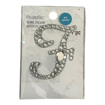 Recollections Bling Sticker Letter F Rhinestone Monogram Initial New 2.25 in