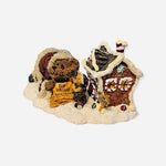 Vintage 2001 Boyds Bears Bearrister & Mr. Picket Elfster Claus Figurine NIB