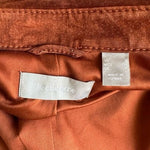 Liz Claiborne Suede Leather Jacket Women’s S Brown Zip Front Collar Jacket VG