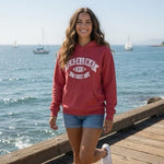 Catalina Island 1913 Pink Pullover Hoodie Graphic Sweatshirt Sz L California VG