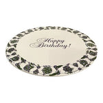 Avon Presidents Club Happy Birthday Ceramic Plate 10.25" Purple Floral EXC