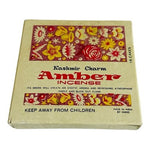 Kashmir Charm Amber Incense 16 Cakes 10 Box Lot 160 Total Vintage India Handmade