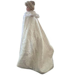 Ashton-Drake Winter Romance Porcelain Bride Doll Blonde Blue Eyes Stand VG