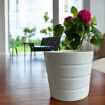 White IKEA Kardemumma Ceramic Plant Pot 5"x4.5" Indoor Outdoor Modern Planter #1