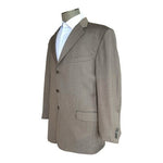 JOSEPH ABBOUD Nordstrom Wool Plaid Blazer Mens Suit Jacket Grey Brown 44 Regular