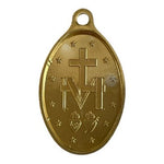 Vintage Gold Plated Miraculous Medal Catholic Religious Pendant Mary Italy 1 in