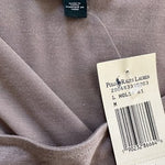 Lauren Ralph Lauren Sleeveless Top Shell Shimmer Metallic Champagne Size PM NWT