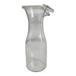 1 Qt Clear Polycarbonate Pourable Decanter Flip Top Lid 8.5in VG