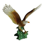 Bald Eagle Statue 8" Rubber Figurine Bird Sculpture Patriotic American Decor VG