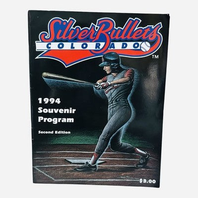 1994 Colorado Silver Bullets Women's Baseball Souvenir Program 2nd Edition VG