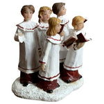 Vintage Children Choir Singers Christmas Figurine 5-Piece Group 2.5x2.5" Resin G