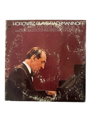 Vladimir Horowitz Plays Rachmaninoff Vinyl LP Columbia Classical Piano VG G