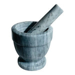 Sur La Table Grey Marble Mortar and Pestle Spice Herb Grinder Crusher 3.75" NWOB