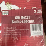 Christmas House Reindeer & Snowman Robe Gift Boxes 2-Count NIP Festive