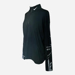 Nike Dri-FIT Element Flash Women's 1/4 Zip Running Pullover Size M Black VG