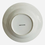 Chinese Calligraphy Shou Porcelain Pasta Soup Bowl Set of 7 White Red 8.5" EXC