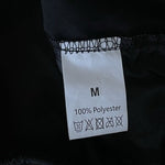 Campus Black Track Pants White Stripes Drawstring Elastic Waist Pockets Unisex M