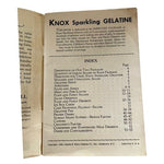 Rare Vintage 1933 Knox Gelatine Recipe Cookbook Booklet 55 Pages Desserts Salads