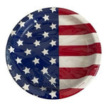American Flag Patriotic Banquet Paper Plates 10.2in Lot of 2 Packs NIP