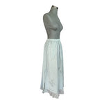 Kaaku Women's Light Green Boho Maxi Skirt 3X Cotton Floral Embroidery NWT