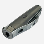 Vintage NBF Windproof Butane Gas Refillable Lighter Silver Chrome Made in Korea