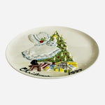 Vintage 1977 Byron Molds Christmas Plate 3D Embossed 10" Angel Tree Collectible
