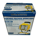 WorkForce 500-Watt Portable Halogen Worklight Yellow Heavy Duty Shop Light NIB