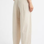 MNG Mango Pull-On Wide Leg Ivory Linen Pants Women’s Pants Size M NWOT