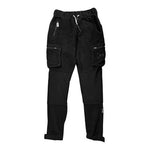 ASRV Cargo Joggers Black Velvet Tapered Slim Fit Men's Size S Multi-Pocket VG