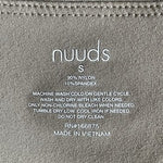 Nuuds Womens Size S Long Sleeve Scoop Neck Bodysuit Taupe Thong Style EXC