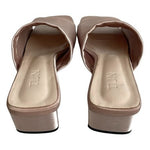 TIJN Katrin Women’s Mule Shoes Dusty Pink Satin Low Heel Slides Size 9