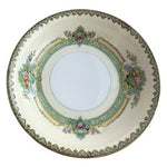 Noritake M Japan 1930s Floral Green Gold Rim Fruit Nappy Bowl 5.25" Set of 3 New