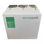 SERVAPPETIT 4x Milkshake Glasses Set 13oz w/ Long Steel Spoons New in Box