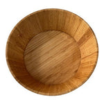 Vintage Jumbo Hand Carved Wood Salad Bowl Large 11.75” Organic Serving Dish