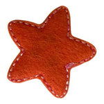 Felt Starfish Applique Patch Cute Smiley Face Orange Pink 1 Pc New Handmade