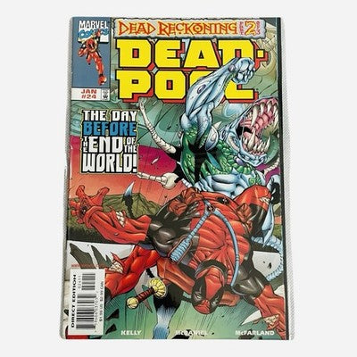 Marvel Comics Deadpool #24 Dead Reckoning Part 2 Jan 1998 Direct Edition NM Rare