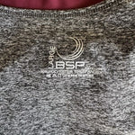 BSP Women's Colorblock Raglan Baseball Tee L Half Sleeve Varsity Stripe EXC