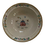 International Stoneware Japan Farmhouse Cottage Soup Bowls Set of 2 6.75" EXC