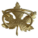 Gold Tone Metal Maple Leaf Napkin Rings Set of 10 Fall Autumn Table Decor EXC