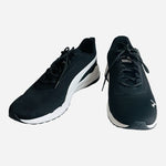 Puma Zip C Black White Lace Up Running Shoes Sneakers Mens Sz 12 NIB