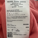 ESCADA Sport Womens Coral Pink Sleeveless Ribbed Knit Tank Top Sweater Size L VG