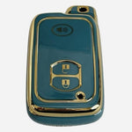 Green Gold Toyota Key Fob Cover Case TPU Protector 3 Button Bling Keychain NIP